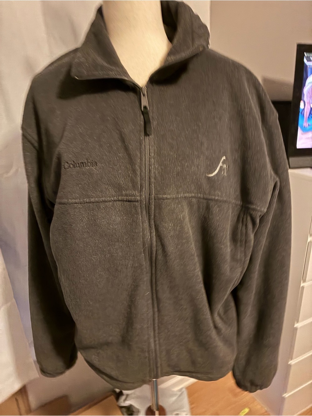Columbia Women's Charcoal Gray Full-Zip Fleece Jacket